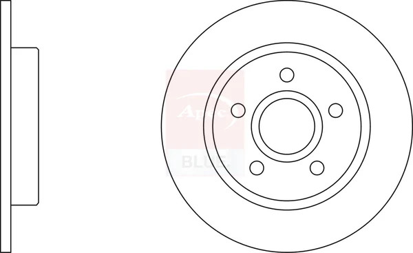 2x Brake Discs Pair Solid fits FORD FOCUS Mk3 1.5 Rear 14 to 20 270mm Set New