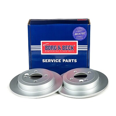 Borg & Beck Rear 1x Brake Disc Fits Mini Cooper One JCW Clubman 1.6 D One gallery