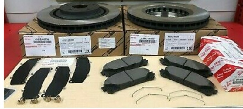 2009-2018 TOYOTA COROLLA & MATRIX GENUINE OEM FRONT BRAKE ROTORS TCMC PADS &SHIM gallery