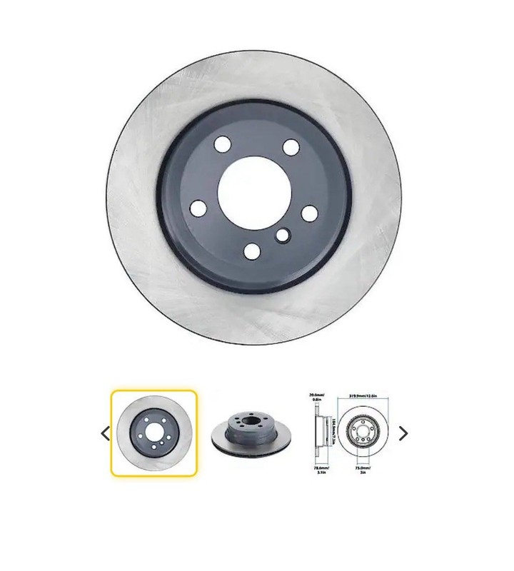 Carquest Premium Painted Brake Rotor: Meets or Exceeds OE Specs, YH200732P