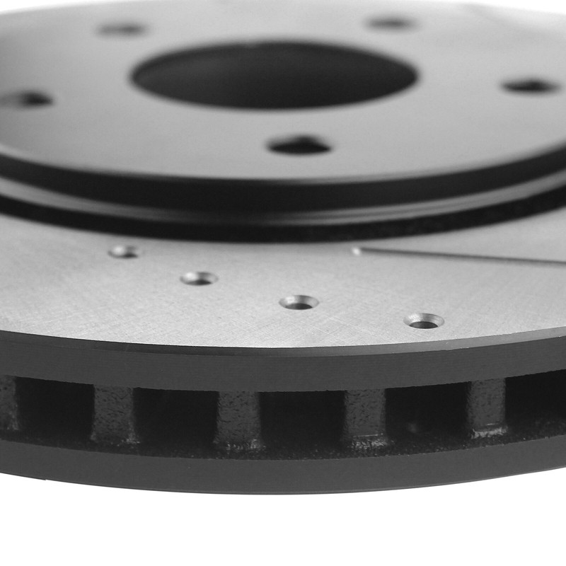 For Durango Jeep Grand Cherokee Front Rear Brake Rotors Pads Black E-Coating gallery