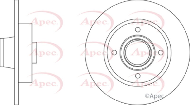 Fits DS DS3 Peugeot 2008 Citroen C4 Cactus 208 MFD Rear 1x Brake Disc gallery