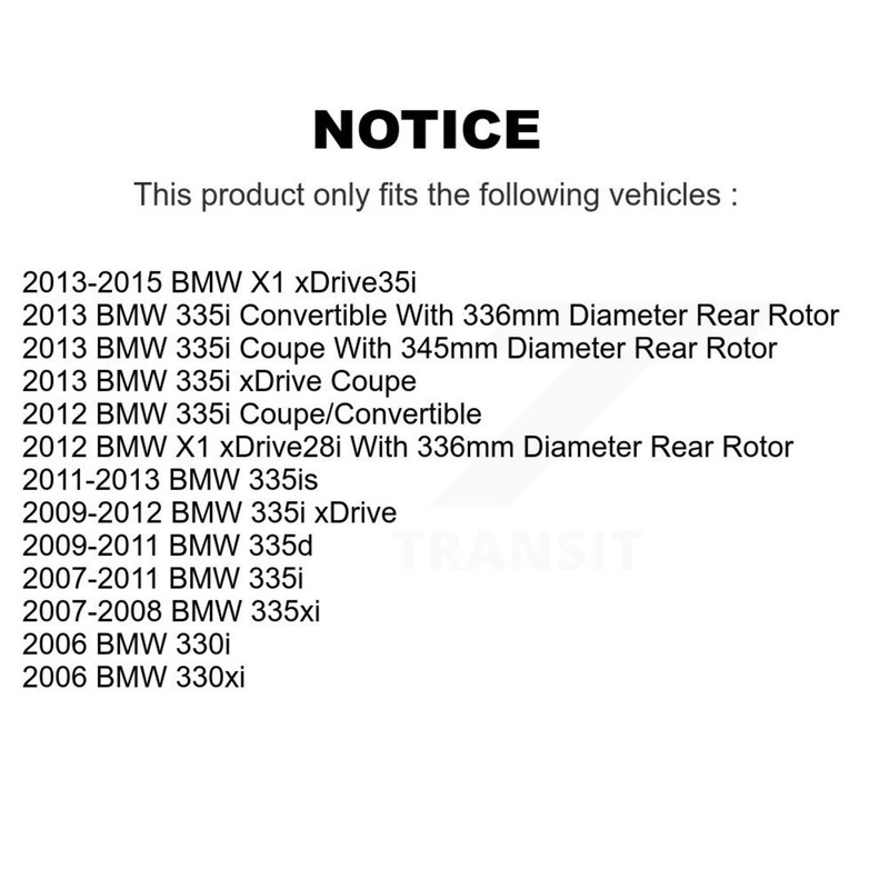 Genius GCR-980485 Brake Disc Rear Driver or Passenger Side for 330 Right Left gallery