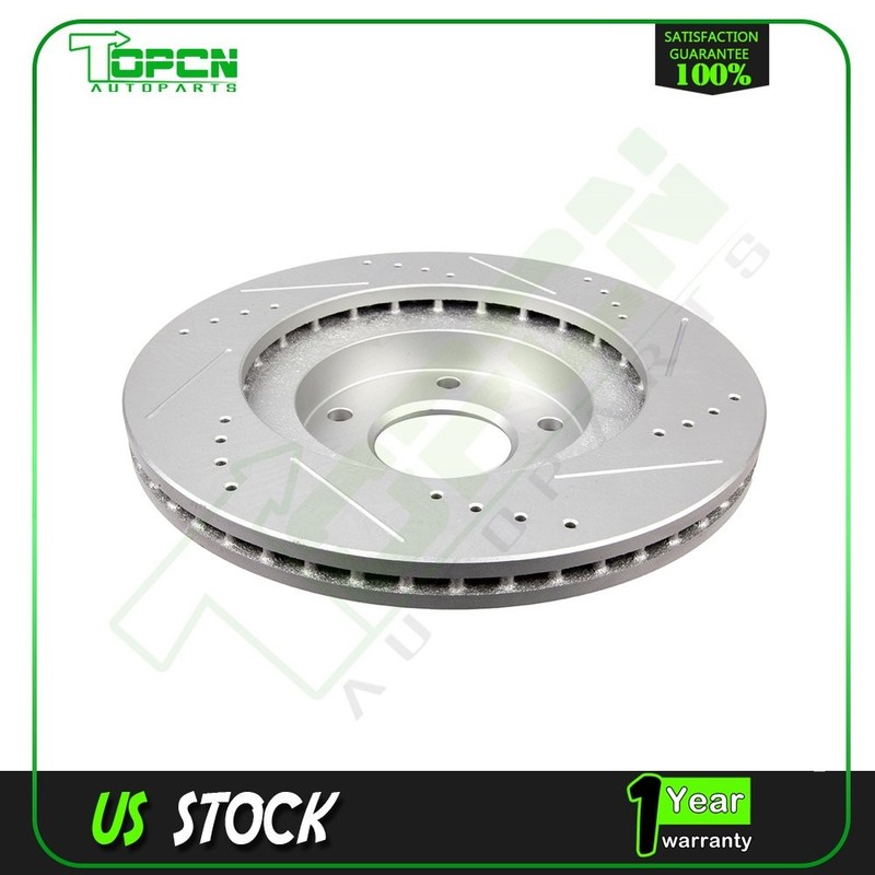 Front Ceramic Brake Pads And Rotors Disc For Altima 2002-2006 Slotted Vented gallery