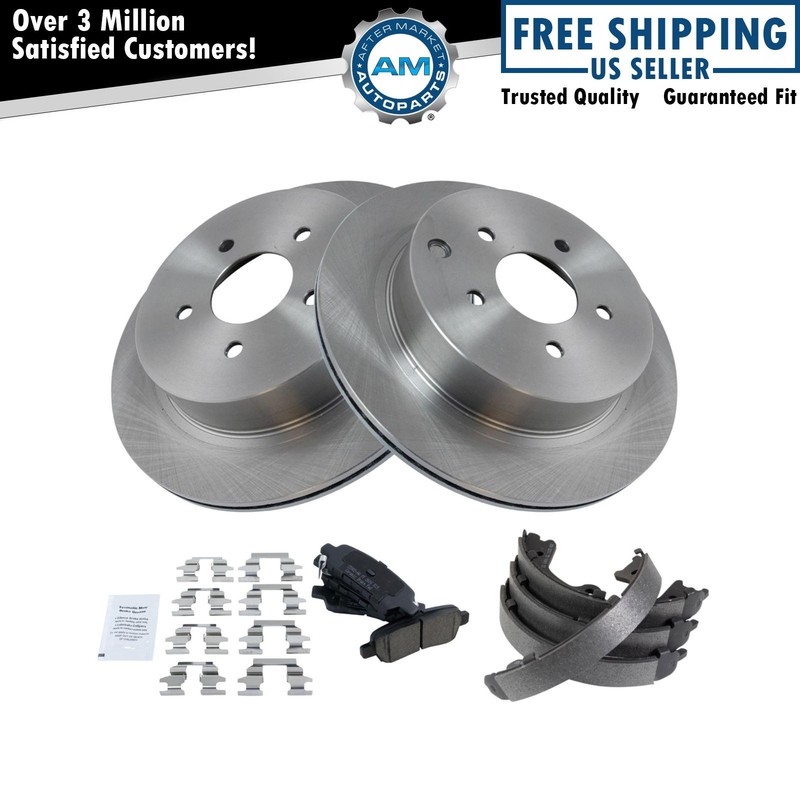 Rear Brake Pad & Rotor Kit Fits 2009-2016 INFINITI 2003-2019 Nissan