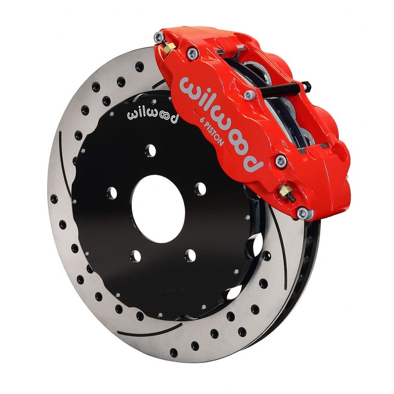 Wilwood For Ford Mustang 1994-2004 Brake Kit Narrow Superlite 6R 12.88In Drilled