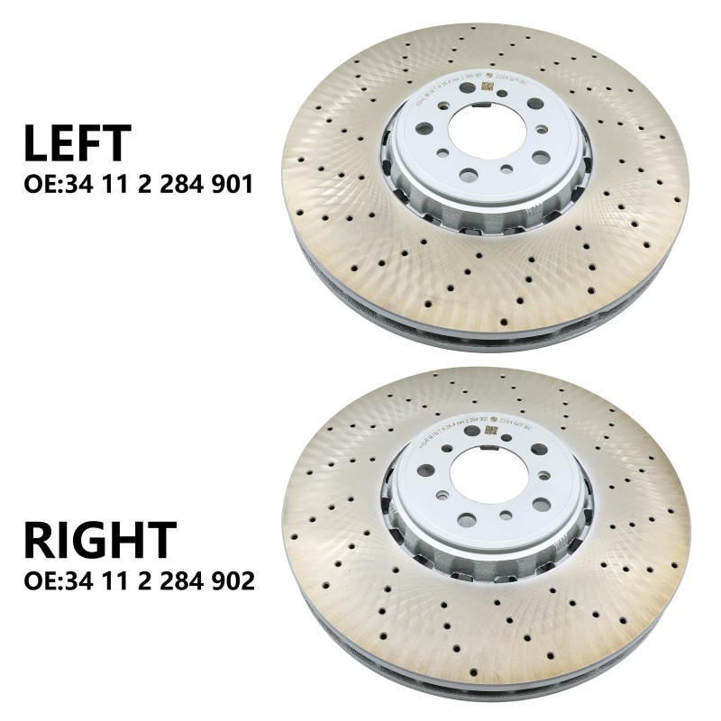 Front Brake Disc Rotors OEM Performance 395mm Pair For BMW F85 X5M F86 X6M gallery