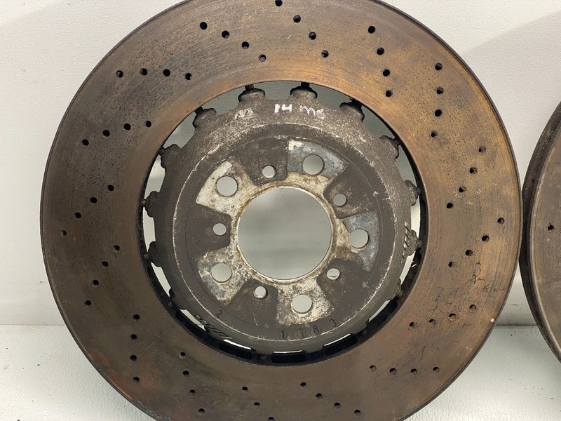 12-19 BMW F06 F10 F12 M5 M6 Rear Left & Right Ventilated Brake Rotor Set! OEM✅ gallery