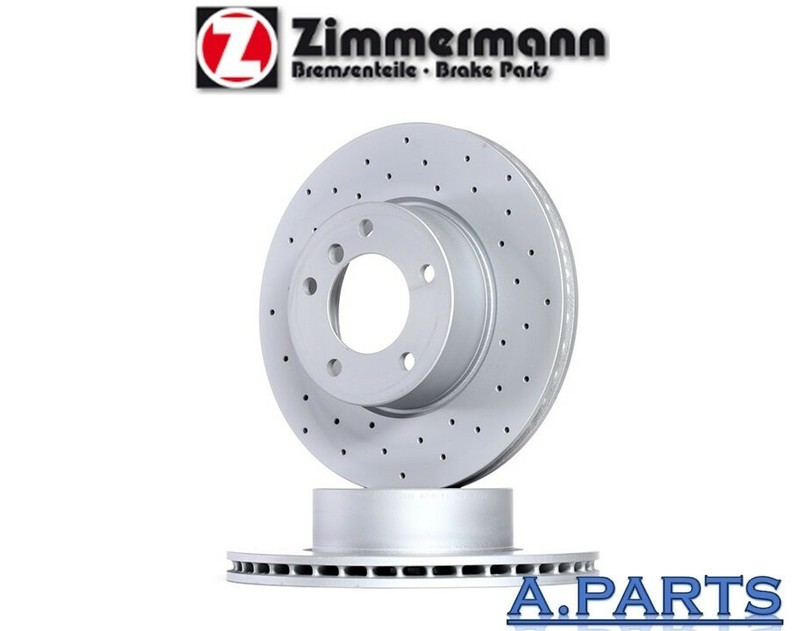 Zimmermann 2x brake disc drilled 348 mm front BMW X4 F26 M40i Sport