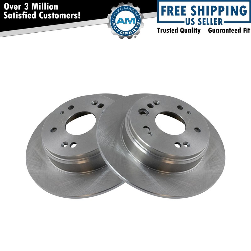 Rear Disc Brake Rotor Pair Set for 02-04 Honda CR-V CRV