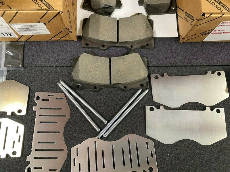 2008-2021 TOYOTA SEQUOIA GENUINE OEM FRONT & REAR BRAKE ROTORS TCMC PADS & SHIMS gallery