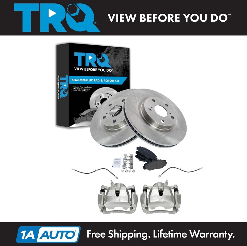 TRQ Front Brake Pad & Rotor Kit Fits 09-10 Pontiac Vibe 09-13 Toyota Matrix