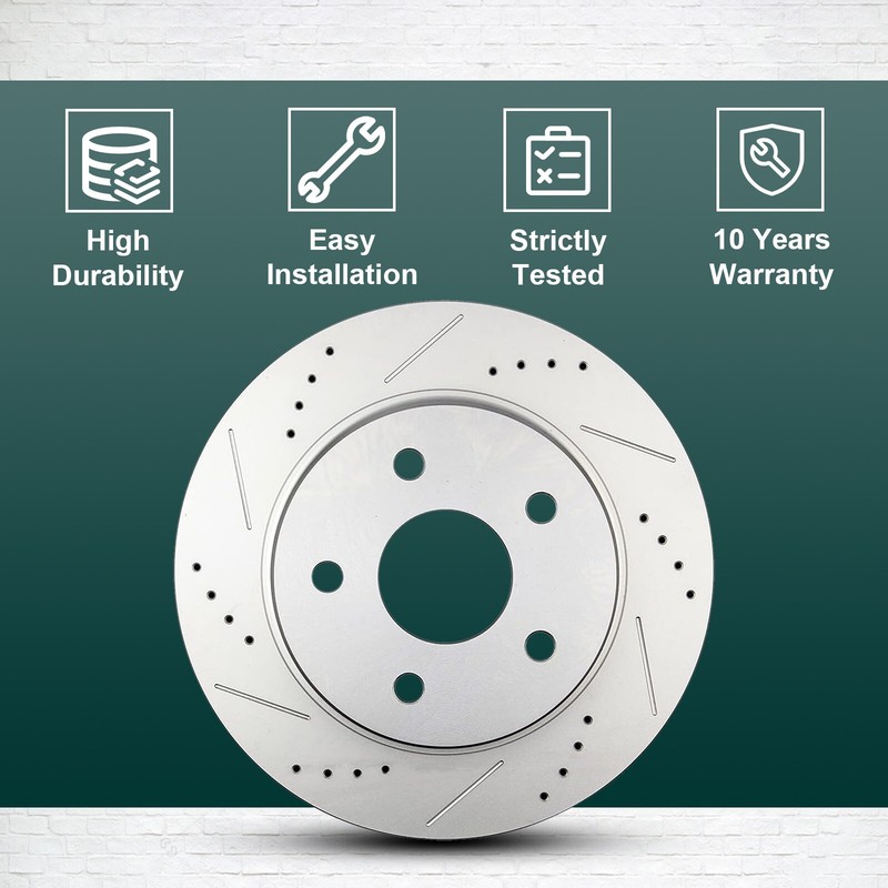 Front & Rear Brake Rotors Pads for Hyundai Sonata Kia Optima gallery