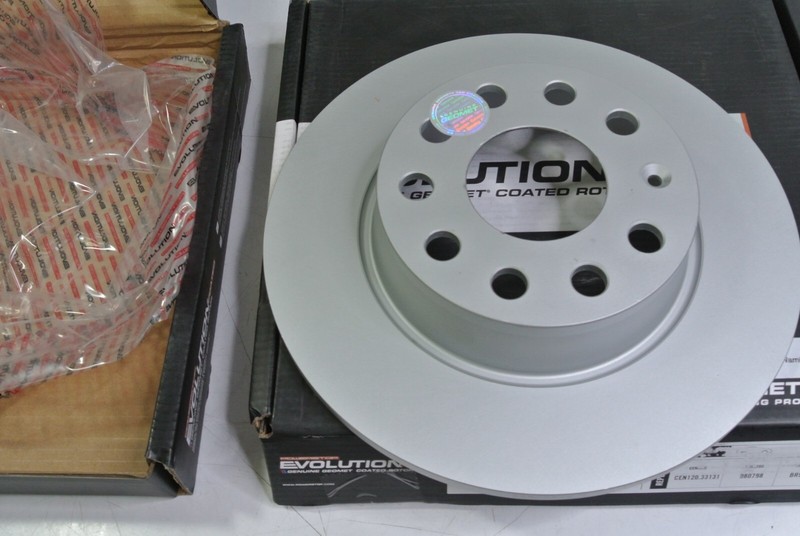 2 Powerstop Evolution EBR1204EVC Rear Geomet Coated Brake Rotor gallery