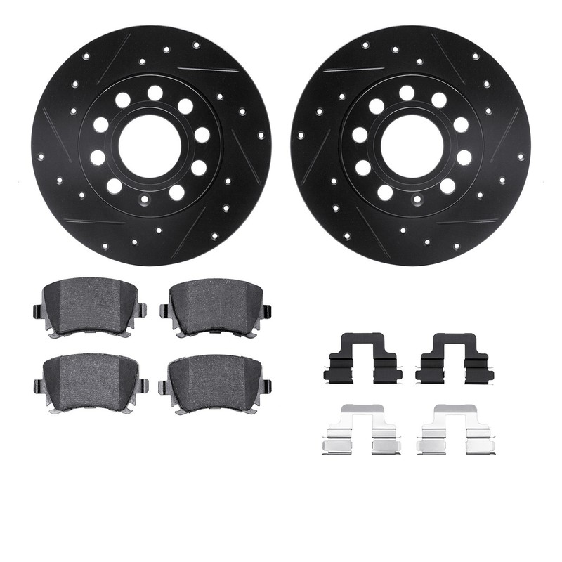 Dynamite Friction Disc Brake Kit for Golf, A3, Bora, Jetta 8612-74031