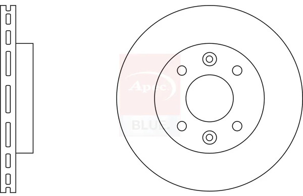 2x Brake Discs Pair Vented fits RENAULT R19 Mk2 1.9D Front 88 to 95 238mm Set