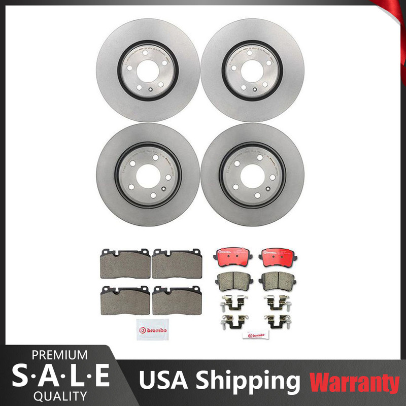 Brembo Front Rear Full Brake Kit Disc Rotors Ceramic Pads For Audi Q5 2013-2016
