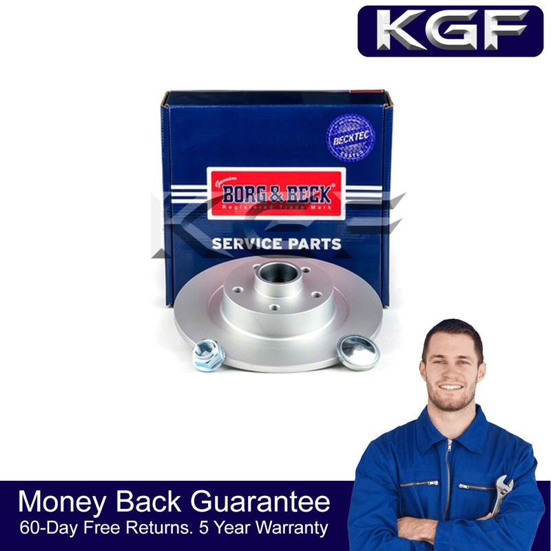 KGF Rear 1x Brake Disc Fits Renault Espace 2015- 1.6 dCi 432027306R