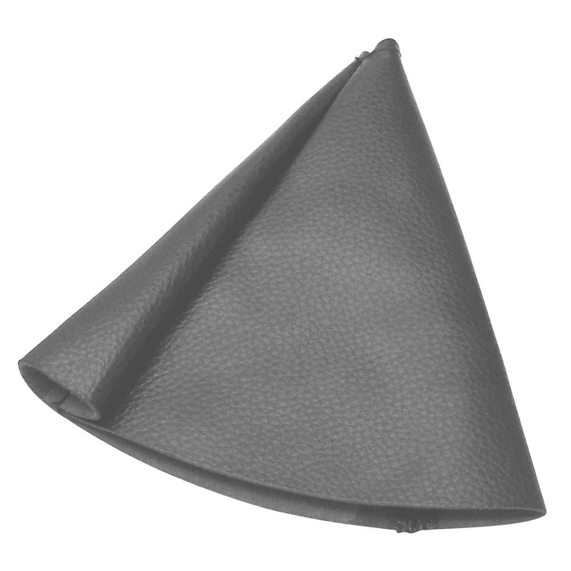 Grey Vertical Shifter or Emergency Brake Boot with Round Black Trim Ring Hot Rod gallery