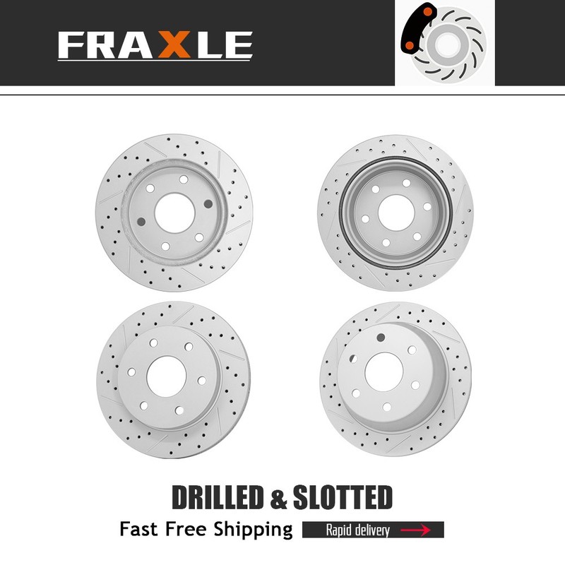 Front & Rear Brake Rotors For Sierra/Silverado 1500 Safari Yukon Astro Tahoe