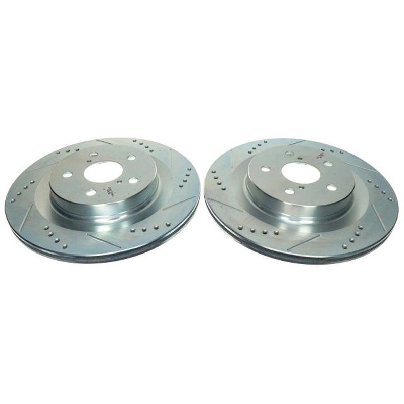JBR1798XPR Powerstop 2-Wheel Set Brake Discs Rear for Toyota RAV4 Prime Sienna