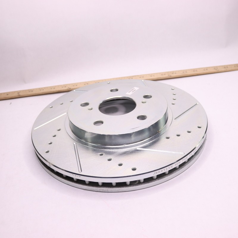 Drilled And Slotted Front Brake Rotor JBR972XR gallery