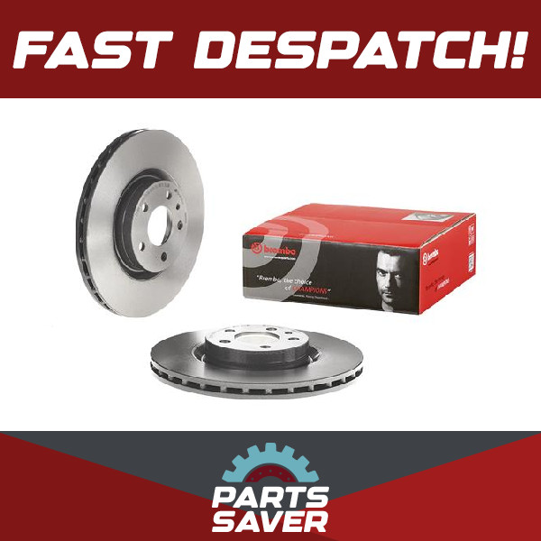 2x Brake Discs Pair Vented fits ALFA ROMEO 156 932 1.9D Front 97 to 06 284mm Set