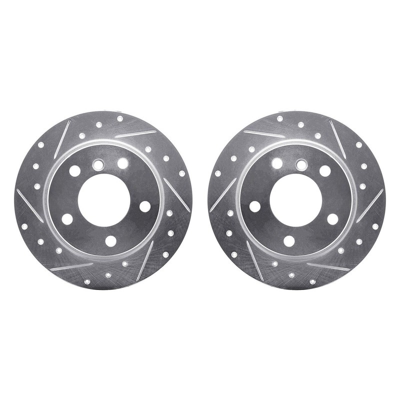 For BMW Z4 03-06 R1 Concepts WGPN1-31124 Drilled & Slotted Rear Brake Rotor Set