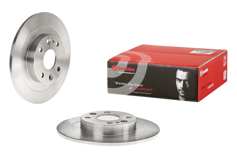 Brembo Rear Left or Right Brake Disc Rotor Solid 250mm For Ford Mazda Mercury