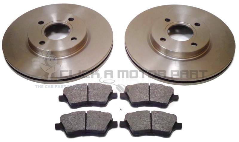 Front 2 Brake Discs And Pads (278mm) For Ford Fiesta Mk7 1.6 ST-2 EcoBoost 12-17
