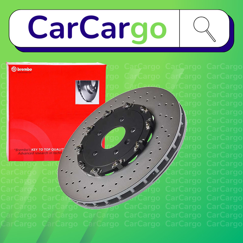 Brembo Vented Front Brake Discs Pair For Opel Astra 1.6 SIDI 2013-2018 355 mm