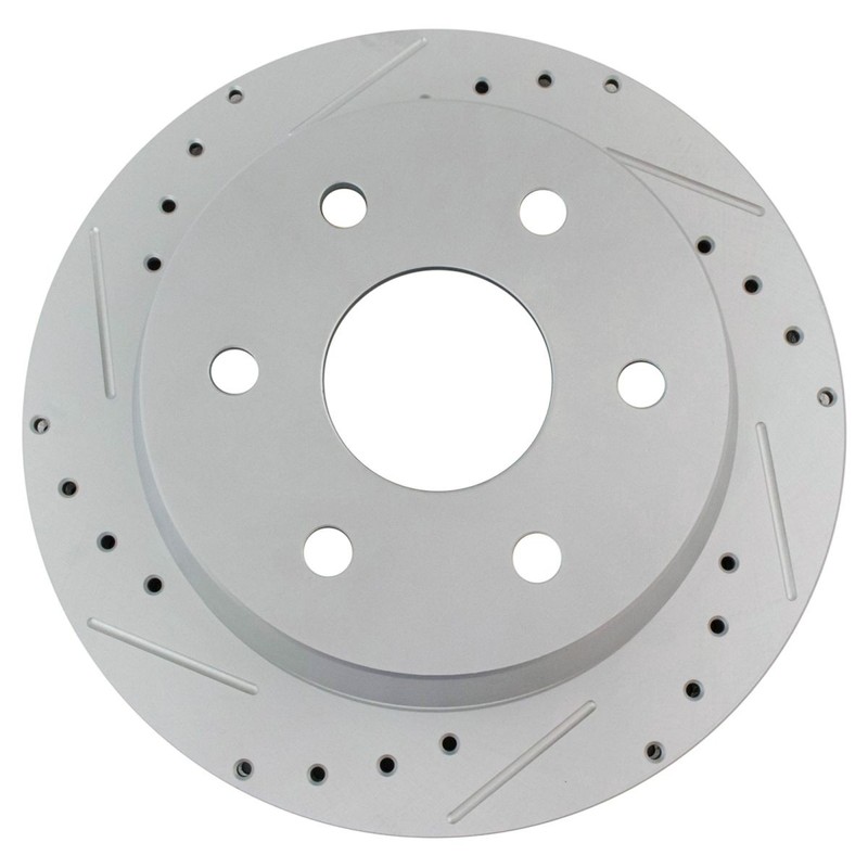 Rotor & Brake Pad Metallic Performance Drilled Slotted Rear Kit w/Chemicals gallery