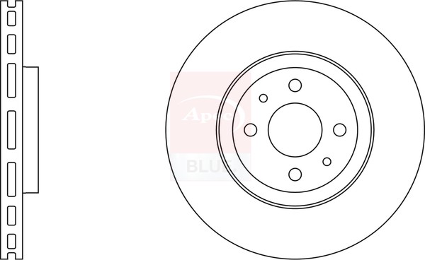 2x Brake Discs Pair Vented fits ALFA ROMEO 155 167 2.0 Front 95 to 97 284mm Set gallery