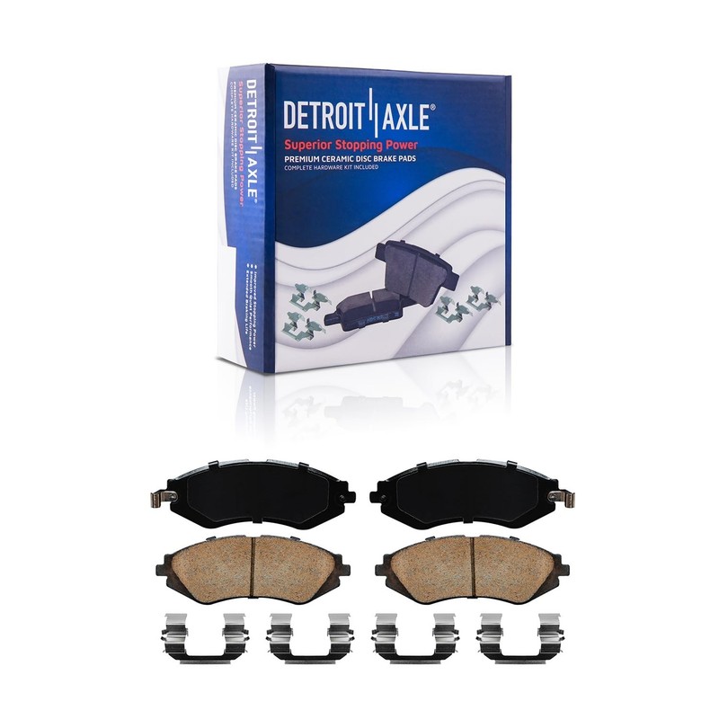 Front and Rear Drilled Slotted Rotors Ceramic Brake Pads for Chevrolet Spark EV gallery