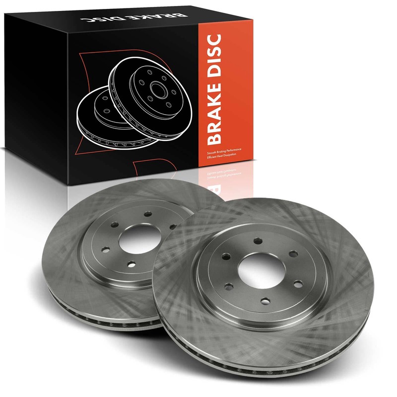 2pcs Front Left & Right Disc Brake Rotors for Nissan Pathfinder 08-12 4.0L 5.6L