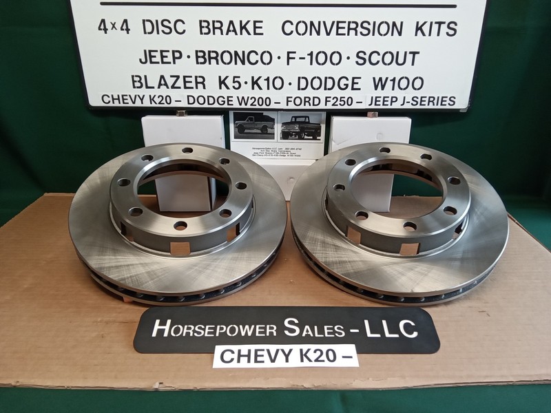 Pair of 3/4 ton, 8 Lug Dana 44 Disc Brake ROTORS for Chevy/GMC K20,K25 4×4 truck