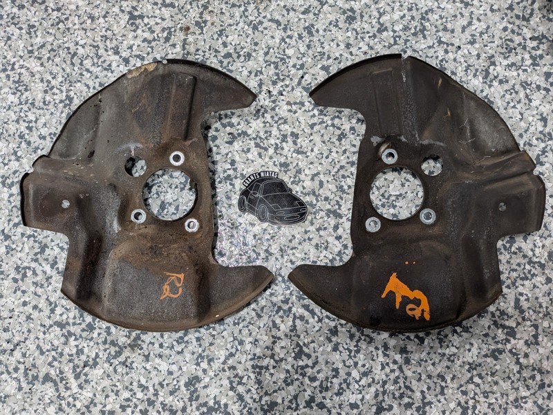 Mazda Miata 1994-2000 1.8 ABS Front Brake Rotor Shields OEM