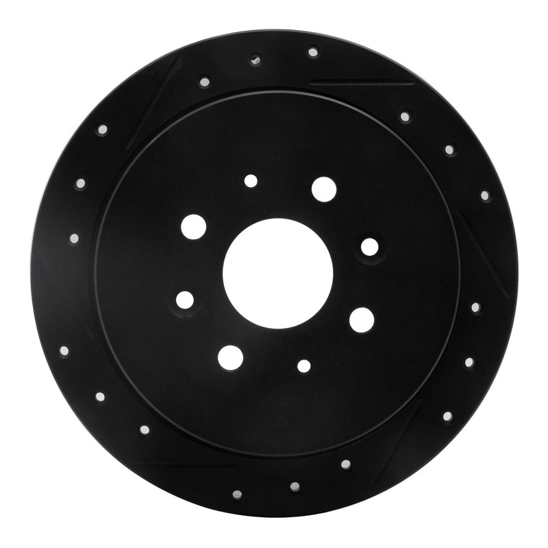 DFC 633-92093L Premium Drilled & Slotted Rear Driver Side Brake Rotor