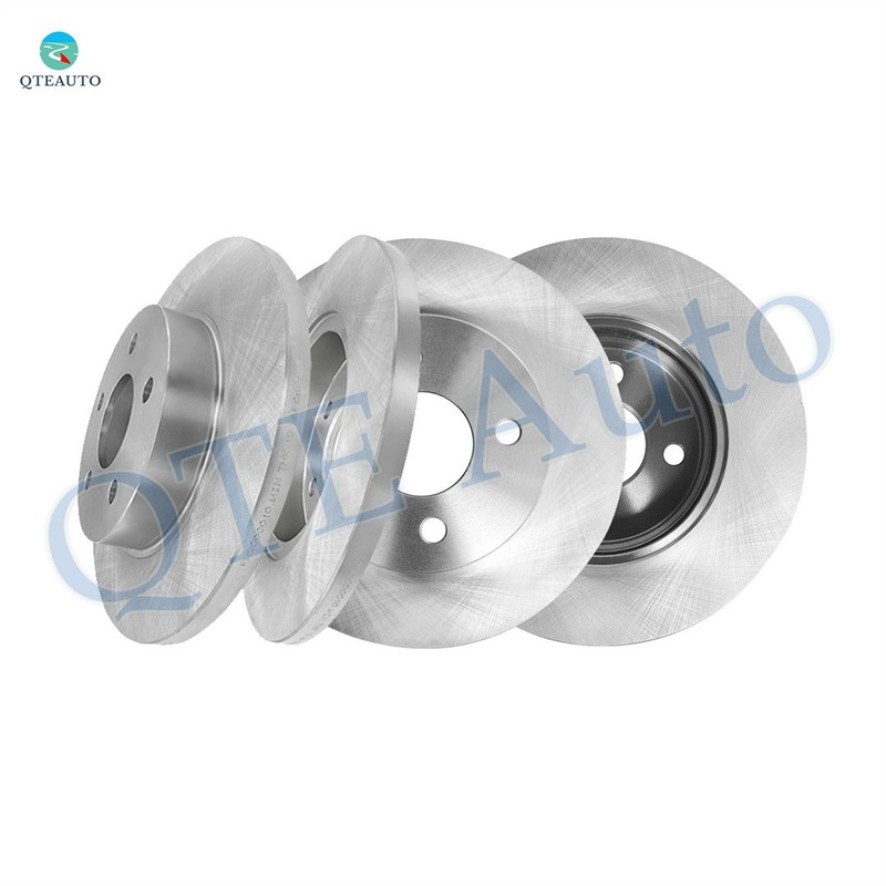4P Front 256.05mm-Rear 270mm Brake Disc Rotors For 2004-2007 Saturn ION Red Line