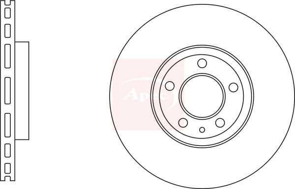 APEC DSK3120 Brake Disc Front Vented Braking 316mm Diameter Fits Ford Mondeo