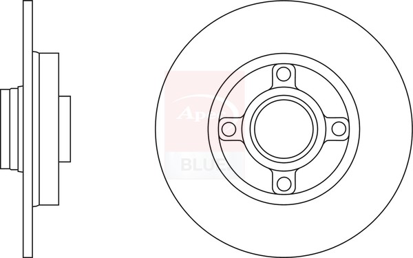 2x Brake Discs Pair Solid Rear 249mm SDK6471 Apec Blue Set 1619237880 4246Z9 New gallery