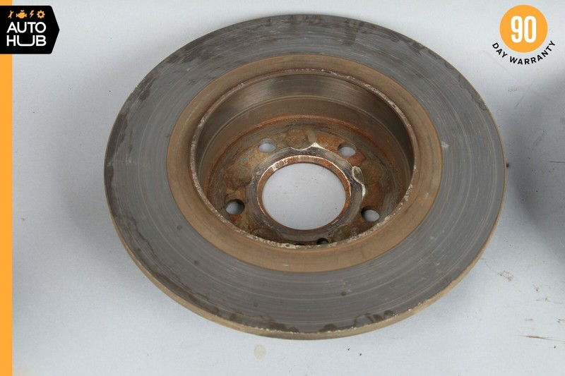 08-14 Mercedes W204 C250 C300 C350 Rear Brake Rotor Left and Right Set OEM gallery