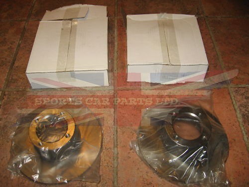 Pair of New Brake Rotors MG Midget Austin Healey Sprite with Steel Wheels