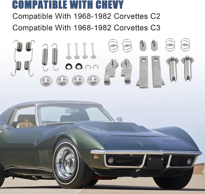 Parking Brake Hardware Kit Stainless Steel Compatible with 1965-1982 Chevy... gallery