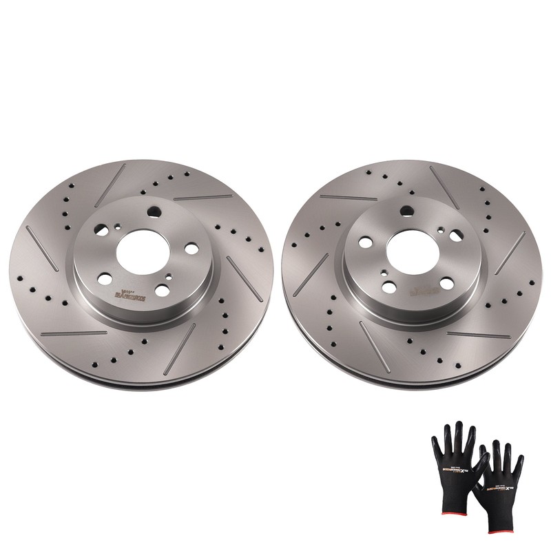Front Disc Brake Rotors Set for Scion xD 2008-2014 Pontiac Vibe 2009-2010 S31505