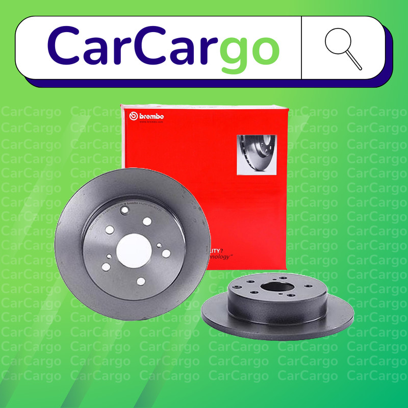 Brembo Solid Rear Brake Discs Pair For Toyota RAV4 2.5 2012-2018 281 mm