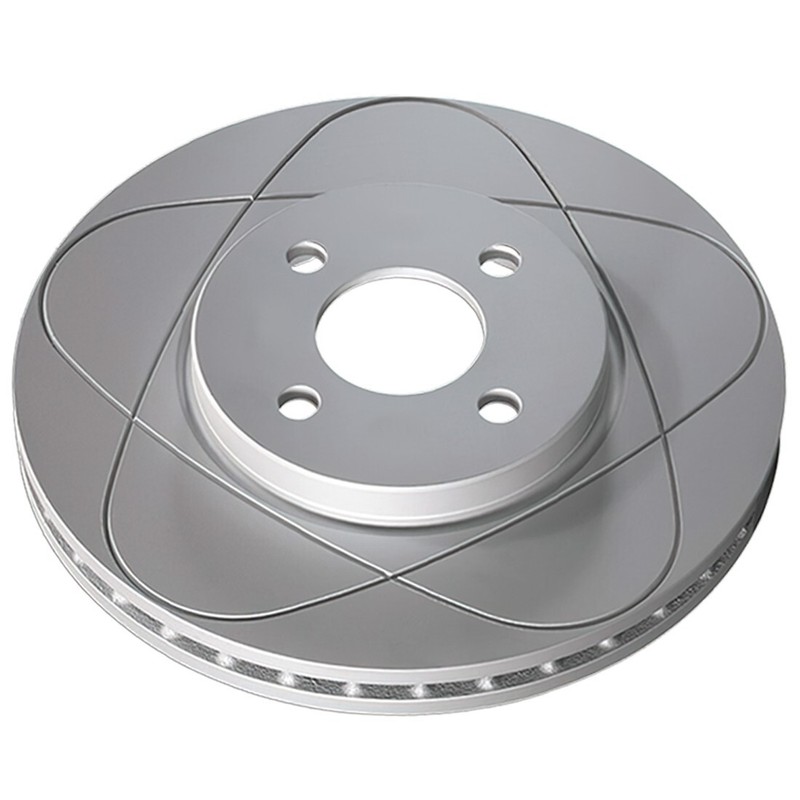 Front Slotted Disc Brake Rotor 1Pc Fits Saturn SC, SC1, SC2, SL, SL1, SL2, SW1 gallery