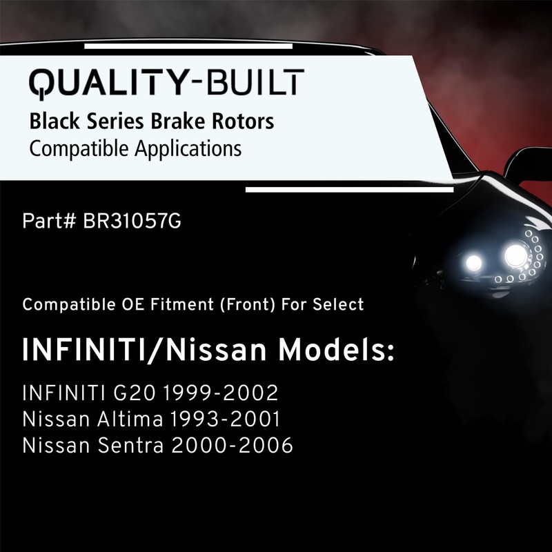 QUALITY-BUILT Front Brake Rotor Black Series BR31057G Compatible with 1993-2006 gallery