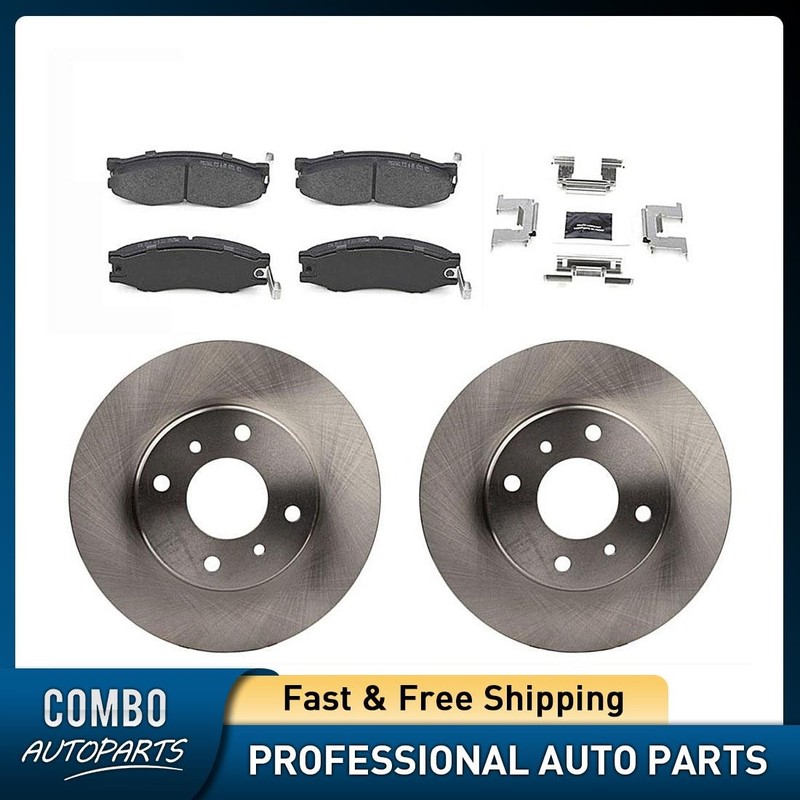 Front Brake Rotors Ceramic Brake Pads for INFINITI M30 3.0L 1990 1991 1992