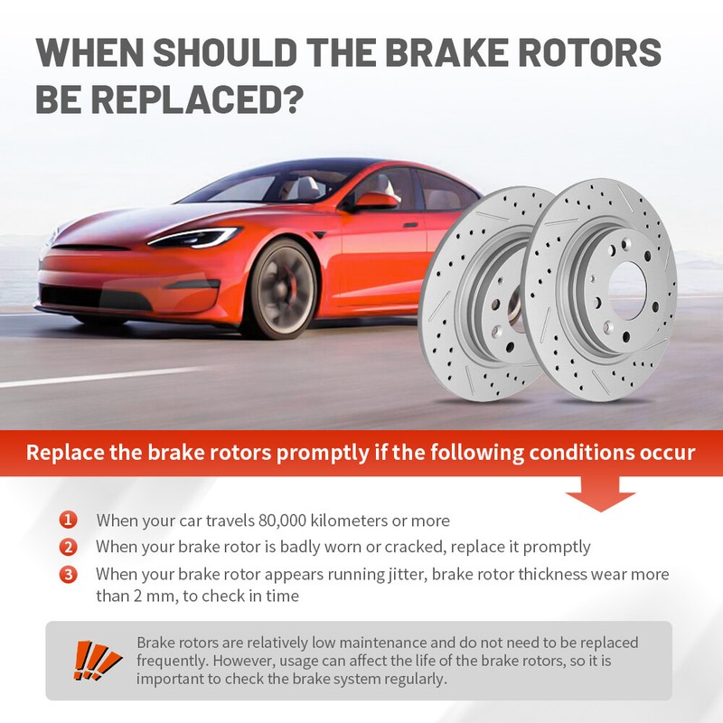 Rear Drilled Disc Brake Rotors Set for Honda CR-V 2005-2016 Acura RDX 2007-2018 gallery